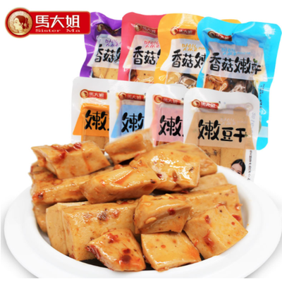 馬大姐嫩豆干 多種口味，休閑零食新選擇
